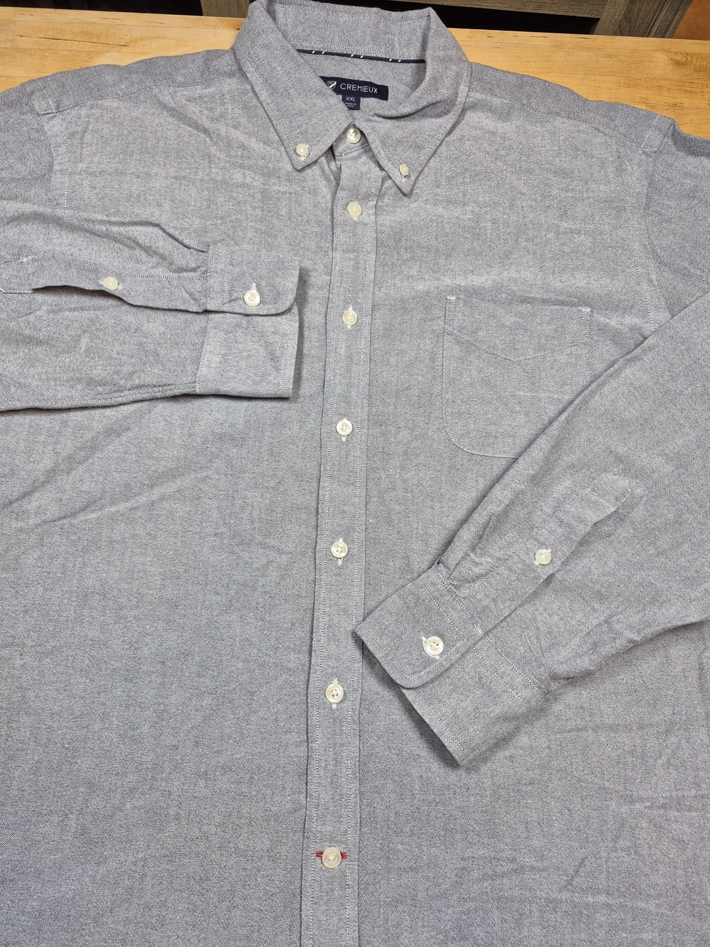 Daniel Cremieux Gray Button-Down Oxford Shirt